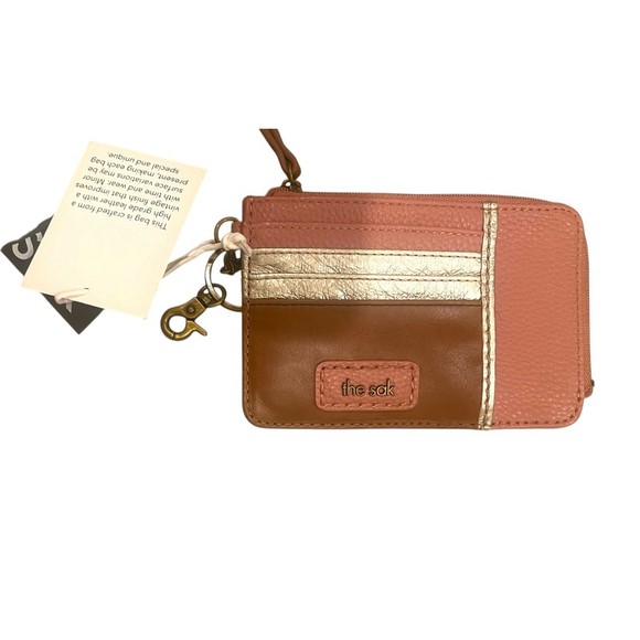 The Sak Womens Iris Leather Card Wallet Zip Around - Picture 3 of 10